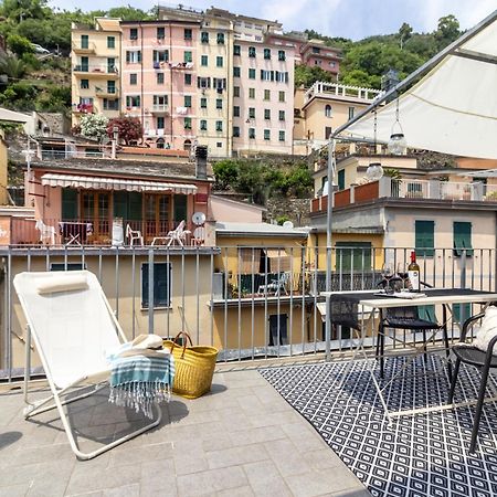Ferienwohnung Wanderjohn Penthouse 5Terreparco Riomaggiore Exterior foto