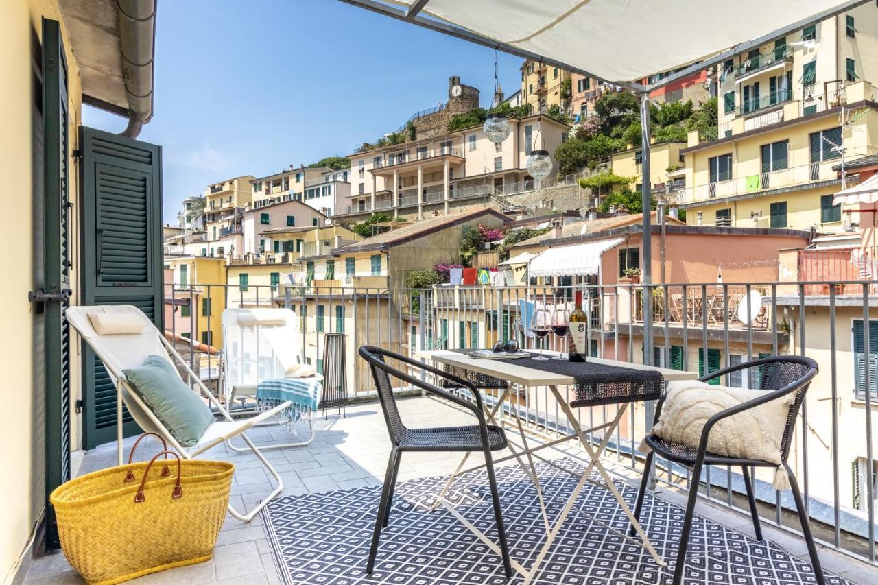 Ferienwohnung Wanderjohn Penthouse 5Terreparco Riomaggiore Exterior foto