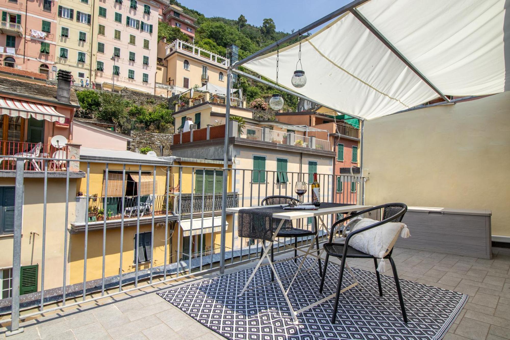 Ferienwohnung Wanderjohn Penthouse 5Terreparco Riomaggiore Exterior foto